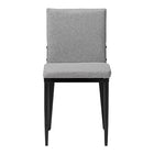Baxton Studio Bishop Industrial Grey Fabric and Metal Dining Chair