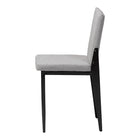 Baxton Studio Bishop Industrial Grey Fabric and Metal Dining Chair