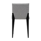 Baxton Studio Bishop Industrial Grey Fabric and Metal Dining Chair