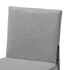Baxton Studio Bishop Industrial Grey Fabric and Metal Dining Chair