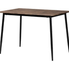 Baxton Studio Dalair Industrial Rustic Brown Wood and Metal Dining Table