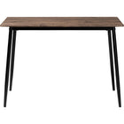 Baxton Studio Dalair Industrial Rustic Brown Wood and Metal Dining Table