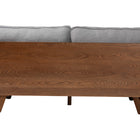 Baxton Studio Uriel Mid-Century Modern Grey Boucle Fabric Sofa