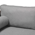 Baxton Studio Uriel Mid-Century Modern Grey Boucle Fabric Sofa