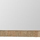 bali & pari Geralyn Japandi Natural Seagrass Square Wall Mirror