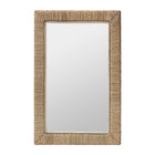 bali & pari Geralyn Japandi Natural Seagrass Rectangular Wall Mirror