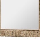 bali & pari Geralyn Japandi Natural Seagrass Rectangular Wall Mirror