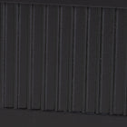 Baxton Studio Primrose Mid-Century Black Fluted Wood King Size Canopy Bed