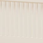Baxton Studio Primrose Mid-Century Ivory Fluted Wood King Size Canopy Bed