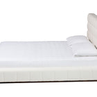Baxton Studio Braylin Glam and Luxe Teddy-Bear Fabric Queen Size Platform Bed