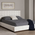 Baxton Studio Braylin Glam and Luxe Teddy-Bear Fabric Queen Size Platform Bed