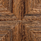 bali & pari Cordoba Bohemian Natural Seagrass and Mahogany Wood 2-Piece Dining Chair