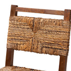 bali & pari Cordoba Bohemian Natural Seagrass and Mahogany Wood 2-Piece Counter Stool Set