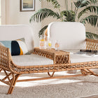 bali & pari Pakis Bohemian Light Honey Rattan Tete-a-Tete Sofa