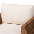 bali & pari Helina Bohemian Bleached Seagrass and Acacia Wood Arm Chair