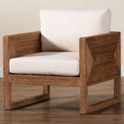 bali & pari Helina Bohemian Bleached Seagrass and Acacia Wood Arm Chair