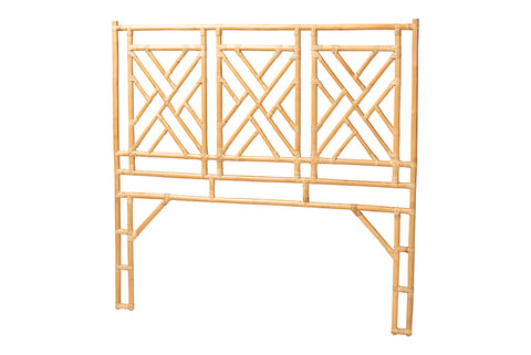 bali & pari Karavo Bohemian Natural Rattan King Size Standalone Headboard