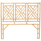 bali & pari Karavo Bohemian Natural Rattan Queen Size Standalone Headboard