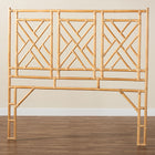 bali & pari Karavo Bohemian Natural Rattan Queen Size Standalone Headboard
