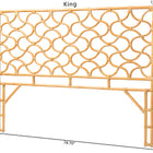 bali & pari Kalcya Bohemian Natural Rattan King Size Standalone Headboard