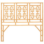 bali & pari Galvan Bohemian Natural Rattan Queen Size Standalone Headboard