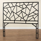 bali & pari Frydel Black Rattan Queen Size Standalone Headboard