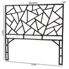 bali & pari Frydel Black Rattan Queen Size Standalone Headboard