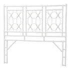 bali & pari Sampson Bohemian White Rattan Queen Size Standalone Headboard
