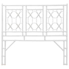 bali & pari Sampson Bohemian White Rattan Queen Size Standalone Headboard