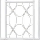 bali & pari Sampson Bohemian White Rattan Queen Size Standalone Headboard