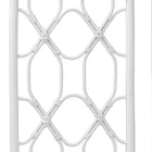 bali & pari Sampson Bohemian White Rattan King Size Standalone Headboard