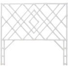 bali & pari Lavali Bohemian White Rattan Queen Size Standalone Headboard