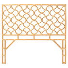 bali & pari Kalcya Bohemian Natural Rattan Queen Size Standalone Headboard
