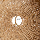 bali & pari Semira Bohemian Natural Scalloped Rattan Pendant Lampshade