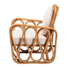 bali & pari Tiramisu Bohemian Light Honey Rattan Arm Chair
