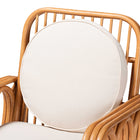 bali & pari Tiramisu Bohemian Light Honey Rattan Arm Chair