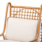 bali & pari Helina Bohemian Light Honey Rattan Accent Chair