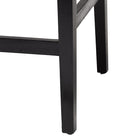 bali & pari Prita Bohemian Paper Loom and Black Mahogany Wood 2-Piece Bar Stool Set