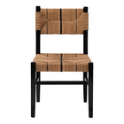 bali & pari Prita Bohemian Paper Loom and Black Mahogany Wood Dining Chair