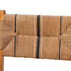 bali & pari Prita Bohemian Paper Loom and Natural Mahogany Wood Dining Chair
