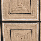 bali & pari Prita Bohemian Paper Loom and Natural Mahogany Wood Dining Bench