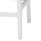 bali & pari Talli Bohemian Paper Loom and White Mahogany Wood 2-Piece Bar Stool Set