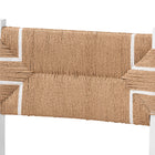 bali & pari Talli Bohemian Paper Loom and White Mahogany Wood 2-Piece Counter Stool Set