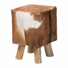 bali & pari Scotlyn Genuine Goat Leather Footstool