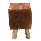 bali & pari Scotlyn Genuine Goat Leather Footstool