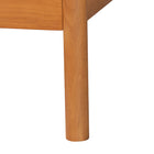 Baxton Studio Jenn Golden Brown Wood Japandi 5-Piece Queen Size Bedroom Set with Distressed-Finished Rattan