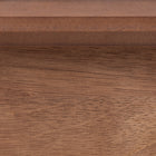 Baxton Studio Elvina Mid-Century Transitional Ash Walnut Wood King Size Platform Bed with Built-In Shelves