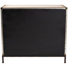 Baxton Studio Benton Vintage White Canvas 4-Drawer Storage Cabinet