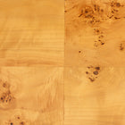 bali & pari Ghina Modern and Contemporary Natural Light Mappa Real Burl Wood 1-Drawer Nightstand