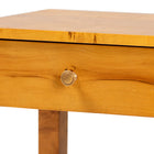 bali & pari Azmi Modern and Contemporary Natural Light Mappa Real Burl Wood 2-Drawer Nightstand